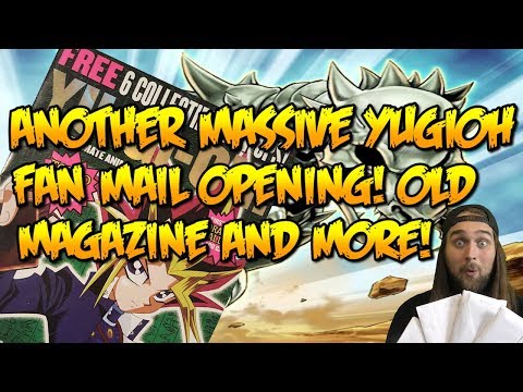ANOTHER MASSIVE YUGIOH FAN MAIL OPENING! OLD MAGAZINE AND MORE!