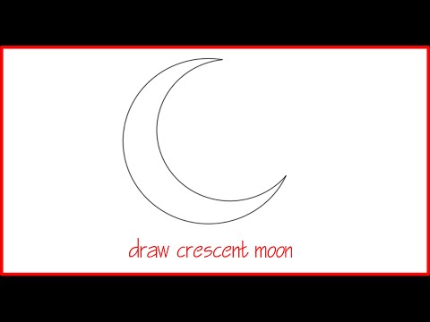 Draw crescent moon with autocad