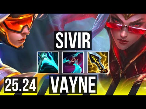 SIVIR & Alistar vs VAYNE & Nautilus (ADC) | Good KDA: 20/2/11, 46K damage | NA Grandmaster | 25.24