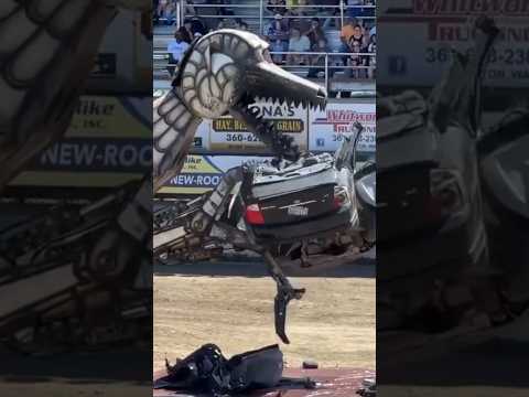 The Car That Got Smashed by a Rogue Monster Truck Tire Returns