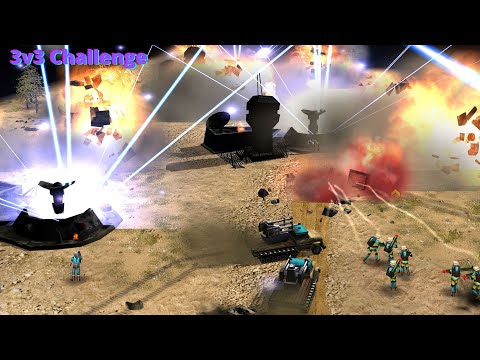 ExCaL, BiG^SiZe, DoMiNaToR vs ViViD, Marakar, MoKeR | Badder 3v3 Sponsored Challenge | C&C Zero Hour