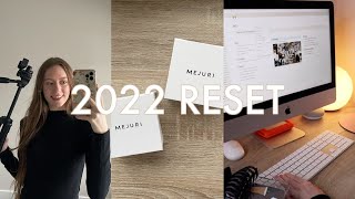 first vlog of 2022: getting my life together, collabing with mejuri jewelry, day of content creating
