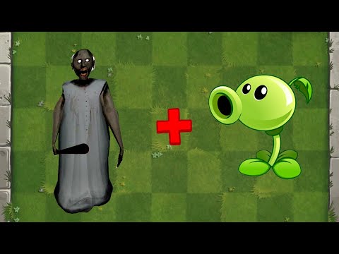 Granny + Peashooter Fusion - Plants vs Zombies Animation