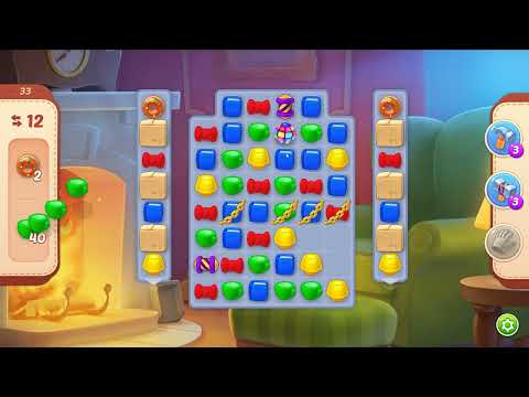Homescapes level 33 - 15 Moves 🏡 Gameplay Walkthrough (Android, iOS) Playrix