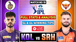 🔴 IPL Live KOL vs SRH Dream11 Prediction KOL vs SRH Dream11 Team KKR vs SRH Dream11 Prediction 2023