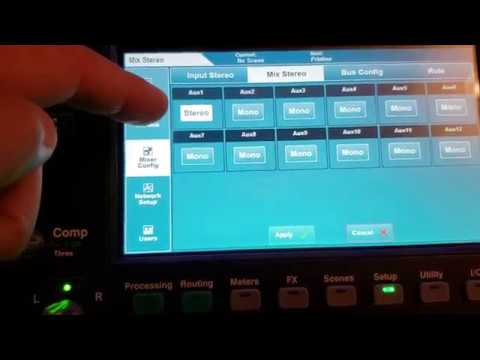 Allen & Heath SQ5 Mix Output Configuration