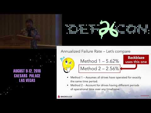 DEF CON 26 DATA DUPLICATION VILLAGE - Andy Klein - Facts figures, fun from managing 100000 HDDs