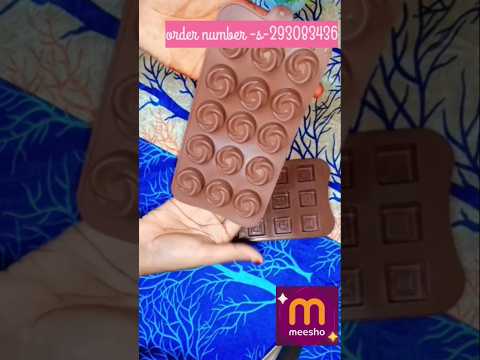 😱🤩meesho find under 100 RS Silicone🍫chocolate Mold Back of 2 🔥💖#meesho #youtube#reels##shots