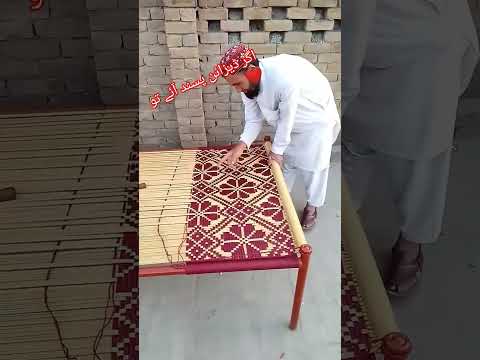new beautiful flowers design charpai #pakistan #art #viralvideo