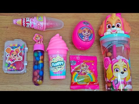 Oddly Satisfying Pink Skye ASMR Unboxing 💗 Paw Patrol Candy & Toy Surprises 🎧
