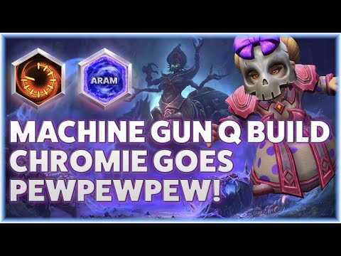Chromie Time Loop - MACHINE GUN Q BUILD CHROMIE GOES PEWPEWPEW! - ARAM