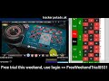 Free roulette tools trial this weekend !! use login: FreeWeekendTrial0531