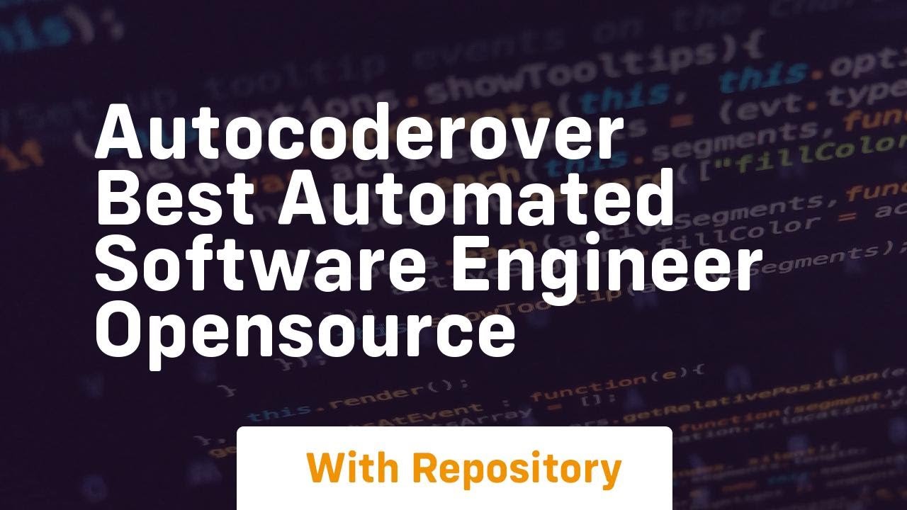 autocoderover best automated software engineer opensource