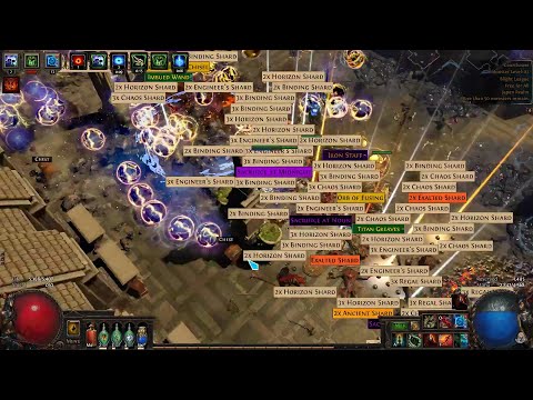PoE 3.8 | T16 Map farming footage - Ball Lightning Mine Ascendant with "The Agnostic"