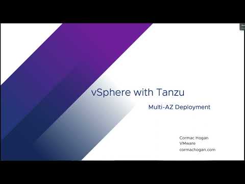 vSphere with Tanzu - Highly Available deployments with vSphere Zones