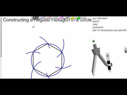Constructing a Regular Hexagon in a Circle