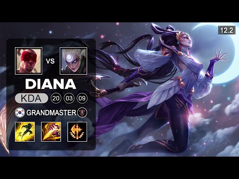 Tarzan Diana Jungle vs Lee Sin - KR Grandmaster - Season 12 Patch 12.2