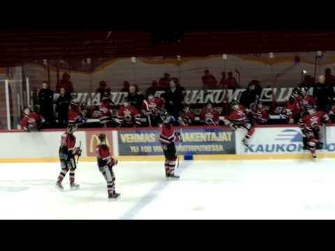 A-Ässät-Jokerit 20.9.2014. Mikael Sahan 1-0 maali.