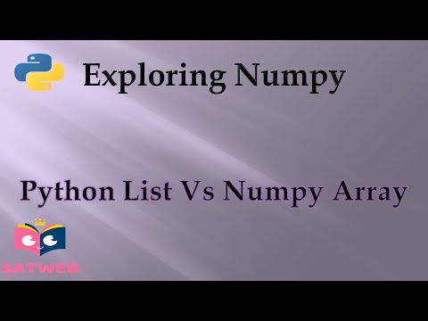 Performance Comparison Of Numpy Array With Python List