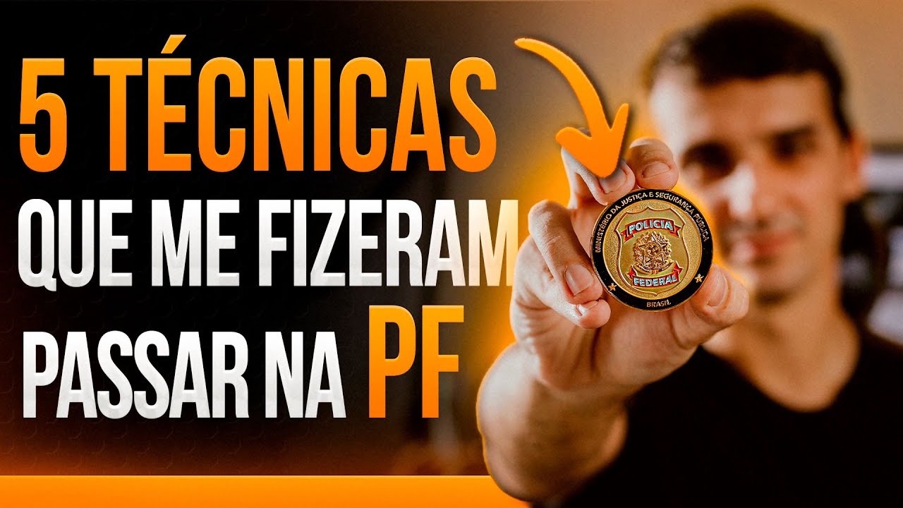 5 técnicas de estudo que me fizeram passar no concurso da PF