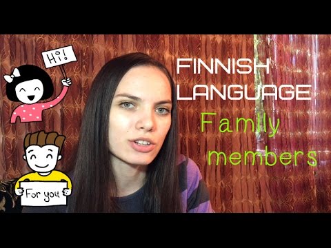 ✿ Finnish Language- Family members(lesson8)✿