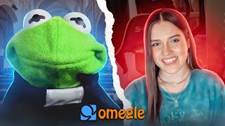 Father Kermit talks to naughty sinners on Omegle