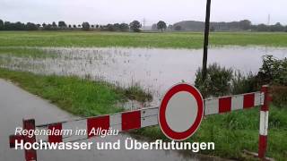 preview picture of video 'Hochwasserlage bei Mindelheim'