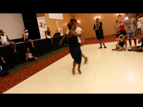 Terry & Cécile (SalsAlianza) Partnerwork on1 @ Marrakech salsa congress 2014