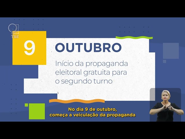 Calendário Eleitoral - 9 de outubro