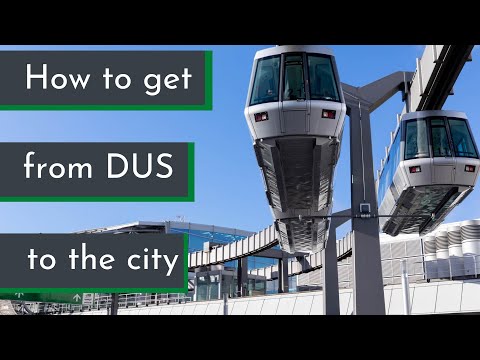 Maneira fácil e rápida do Aeroporto Dus para a cidade de Düsseldorf por transporte público!