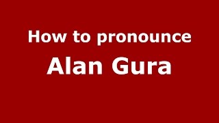 How to pronounce Alan Gura