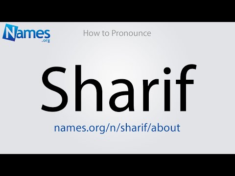 How to Pronounce Sharif
