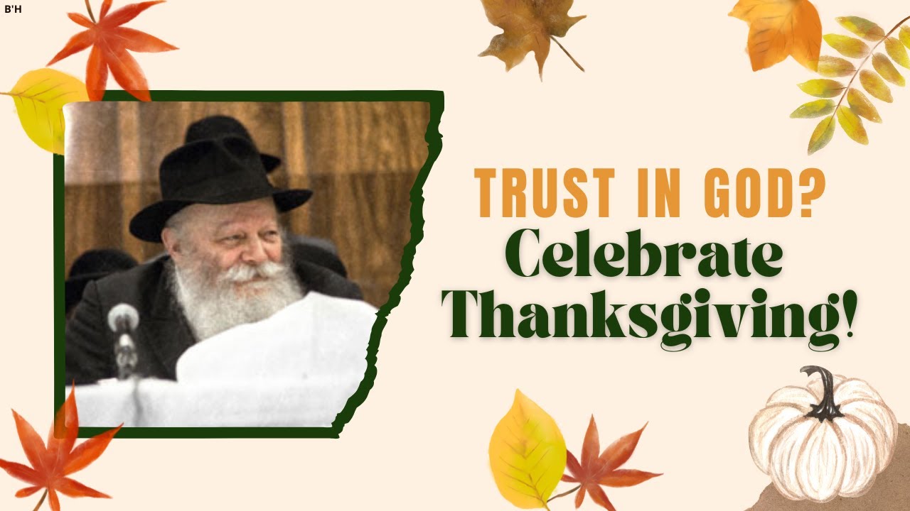 Trust In God? Celebrate Thanksgiving!