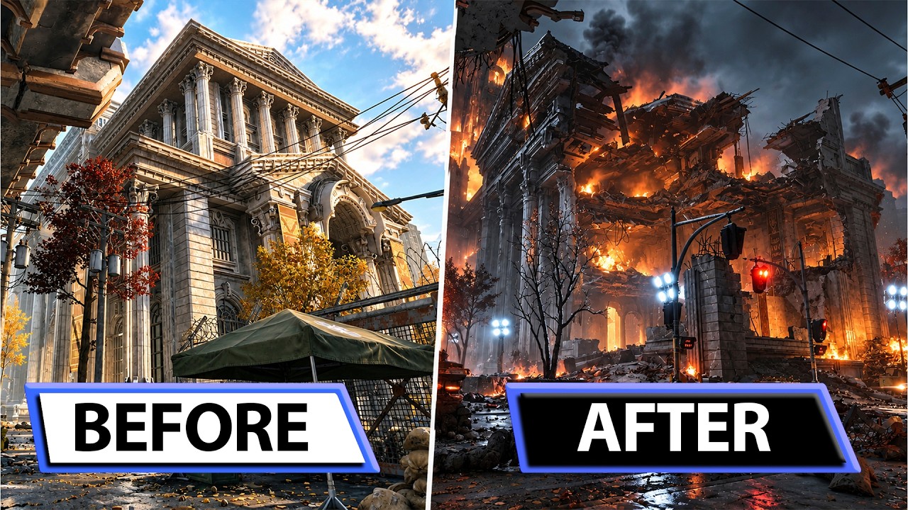 Gears of War E-Day | The Destruction of Kalona | Before vs After