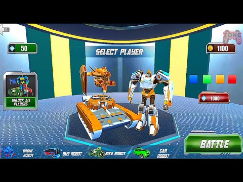 Tank Robot Transform Spaceship: Multiple Robot Transformation Game 2021 - Android Gameplay