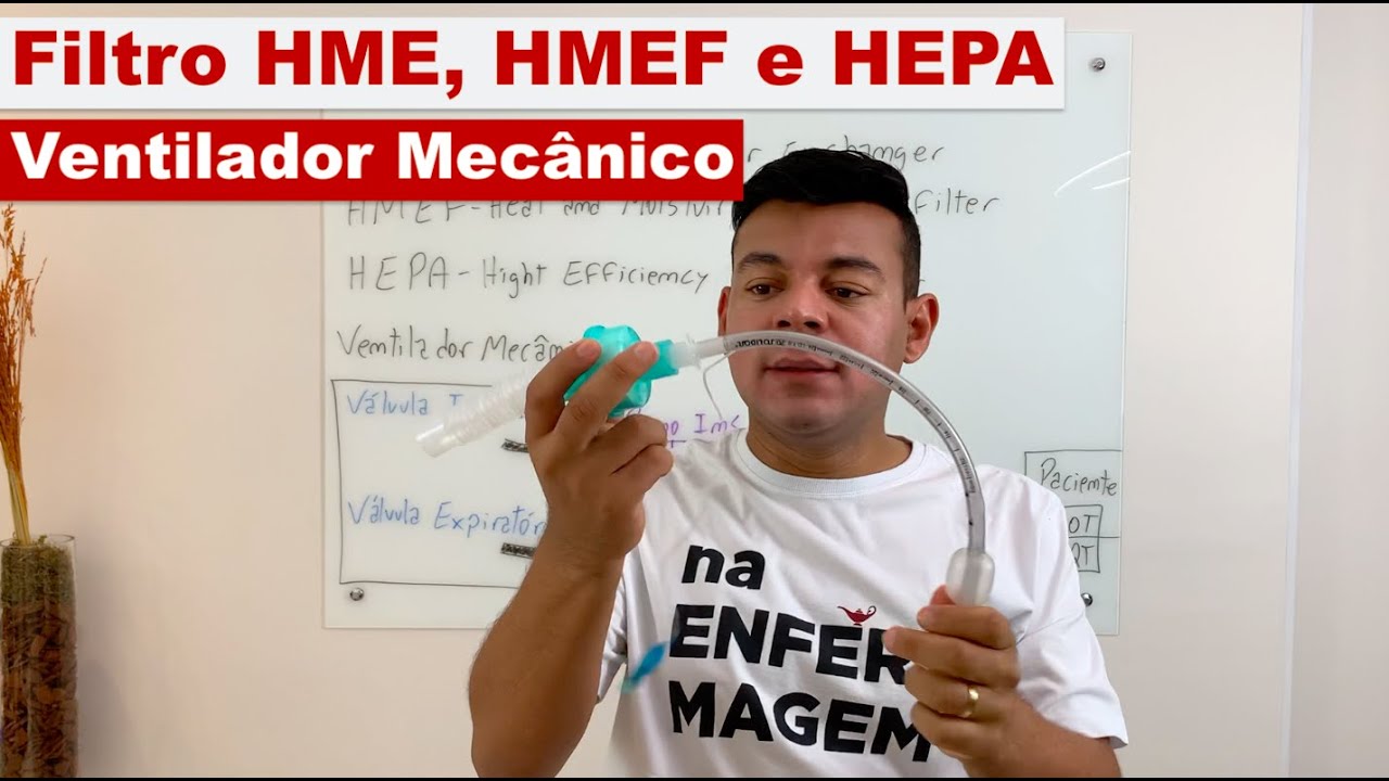 Filtro e Umidificador do VENTILADOR MECÂNICO