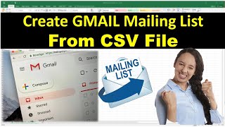 How to import contacts from Excel to Gmail | How To send Group Emails in Gmail [NEW]
