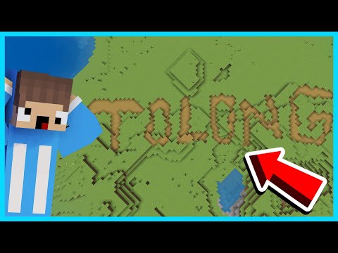 MIPAN & ZUZUZU LIHAT TANDA TULISAN TOLONG DI DUNIA MINECRAFT! ANEH BANGET