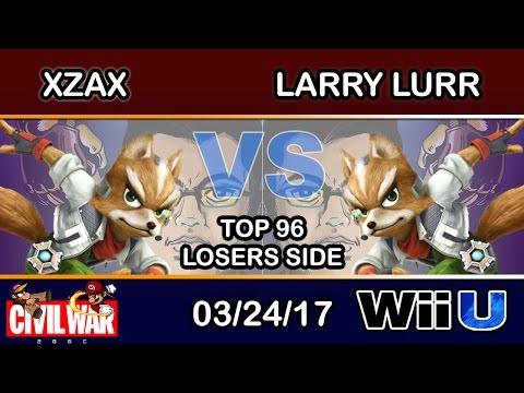 2GGC: Civil War - RvL | Xzax (Fox) Vs. MSF | Larry Lurr (Fox) Top 96 Losers Side - Smash Wii U