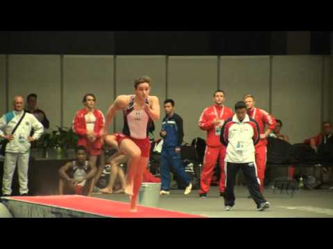 KRZYNEFSKI Brandon (USA) - 2015 Trampoline Worlds - Qualification TU Routine 1