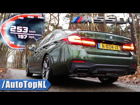 2021 BMW M550i xDrive LCI 530HP V8 ACCELERATION & SOUND by AutoTopNL