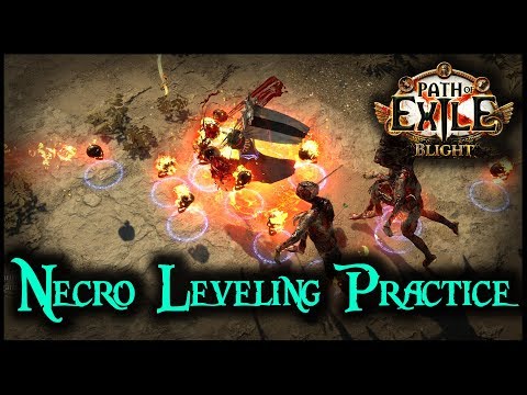 POE SSF Necro Leveling Practice For Blight League  | Behind Eyes Gaming
