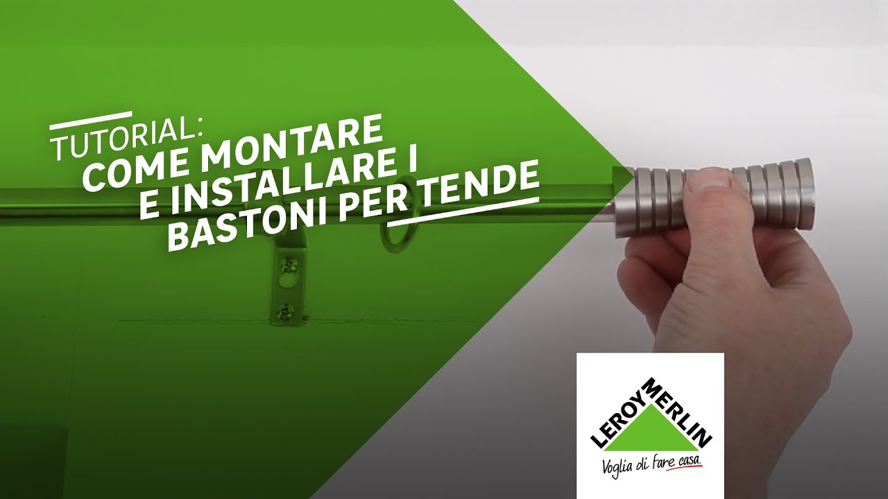Tutorial: come montare e installare i bastoni per tende | Leroy Merlin