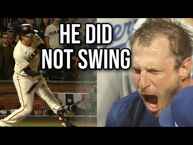 What determines a strike on a check swing?