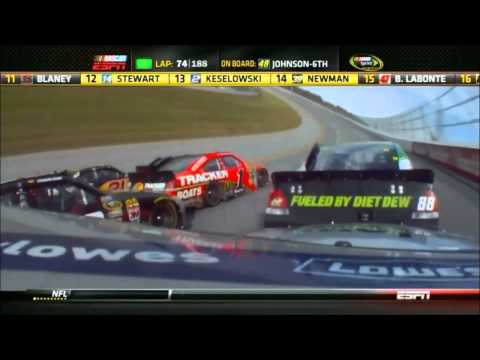 bump-drafting at talladega superspeedway