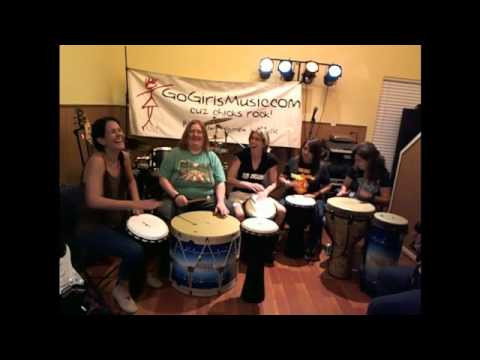 Houston GoGirls Drum Circle - part 1