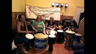 Houston GoGirls Drum Circle - part 1