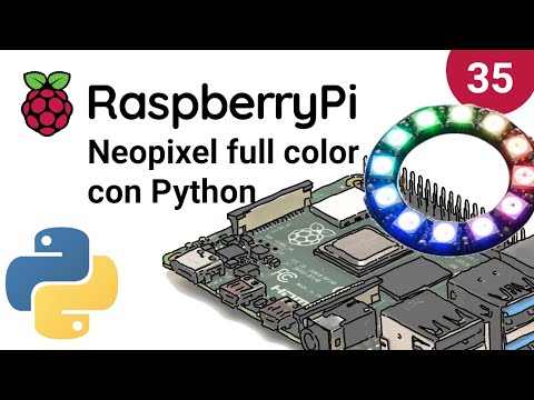 Accendere una ruota di neopixel in HSV con Python e RaspberryPi - Video 35