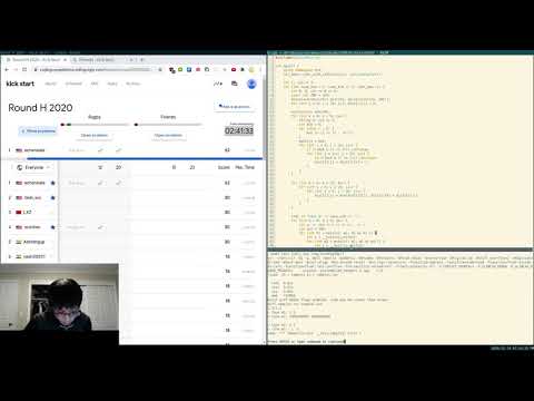 Winning Google Kickstart 2020 Round H!