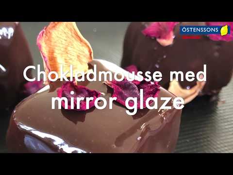 Chokladmousse med mirror glaze!